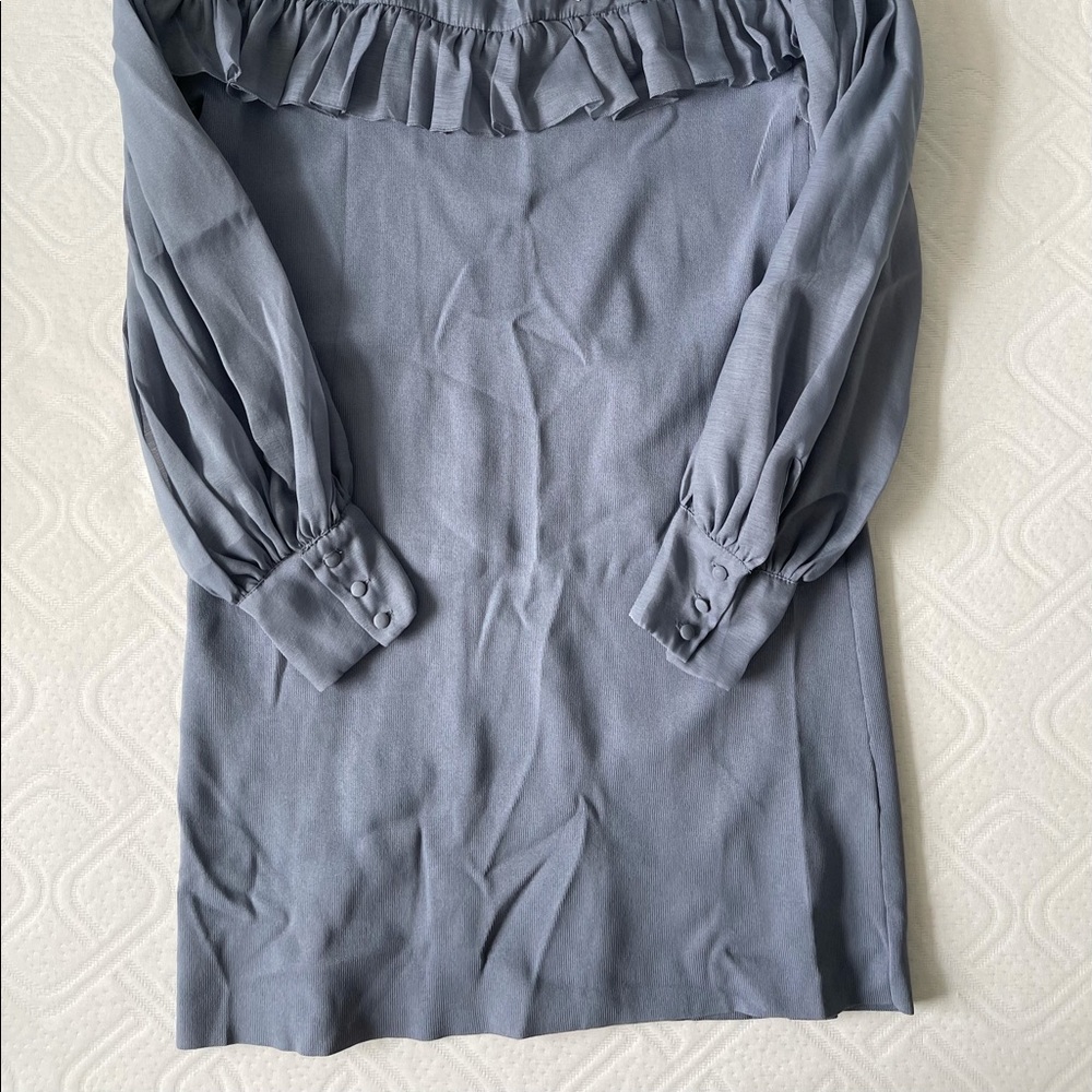 ZARA KNIT ORGANZA DRESS - Picture 10 of 15